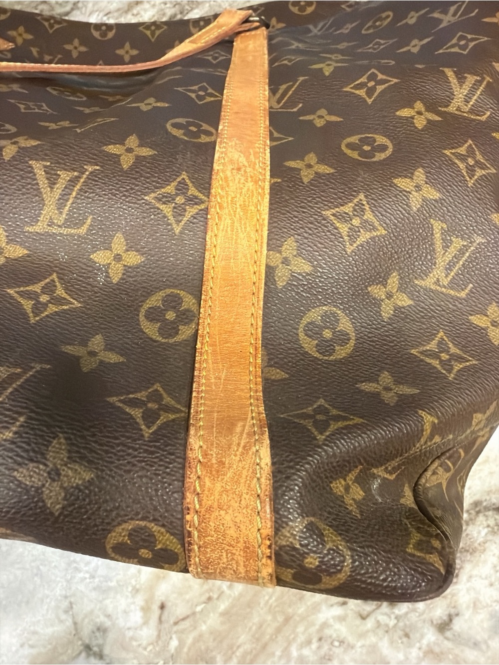 Louis Vuitton Brown Monogram Canvas Tote with Vachetta Leather Straps - Picture 8 of 14